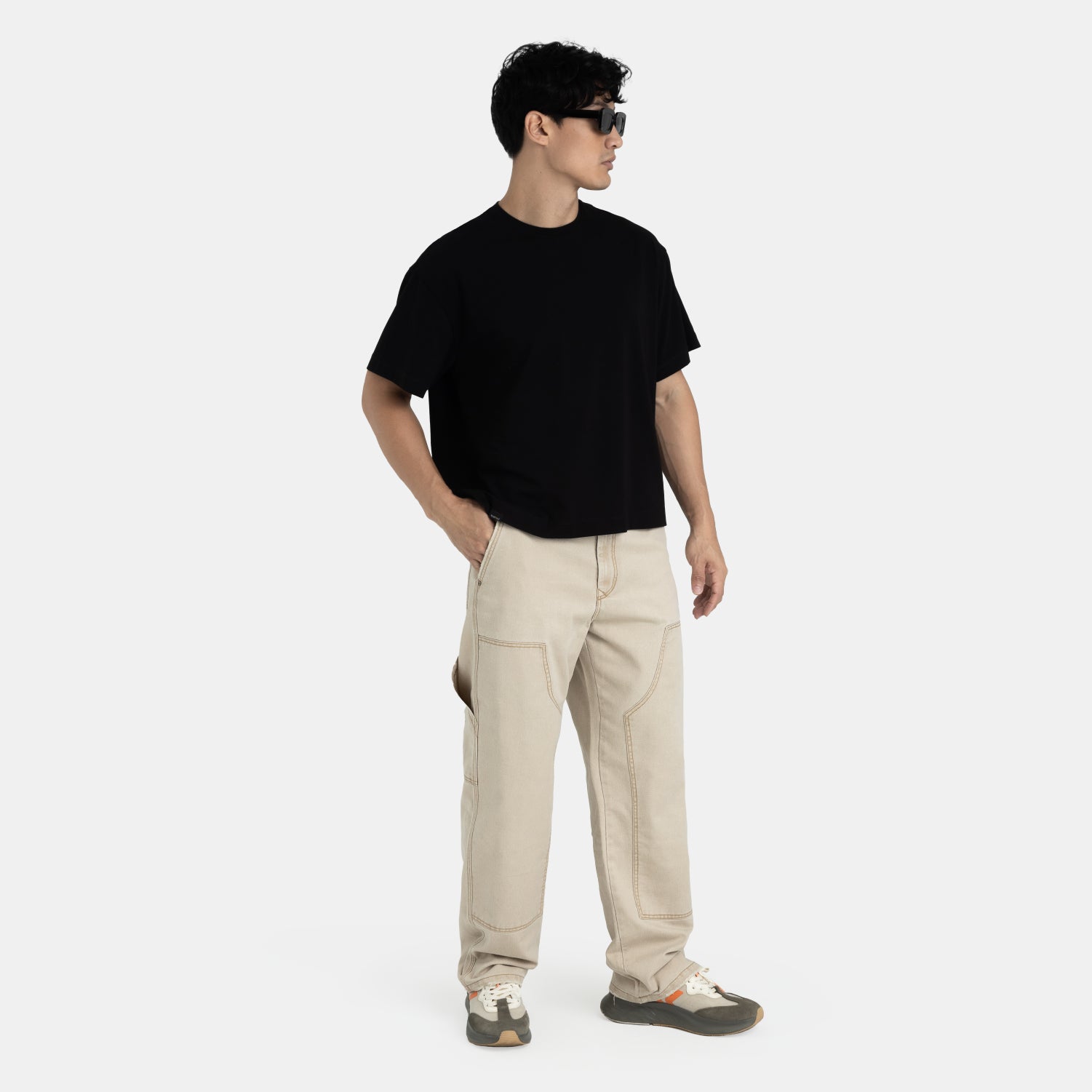 Carpenter Denim Pants Kaki