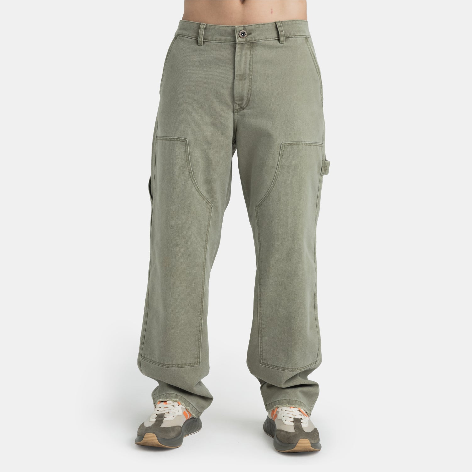 Carpenter Denim Pants Olive Green