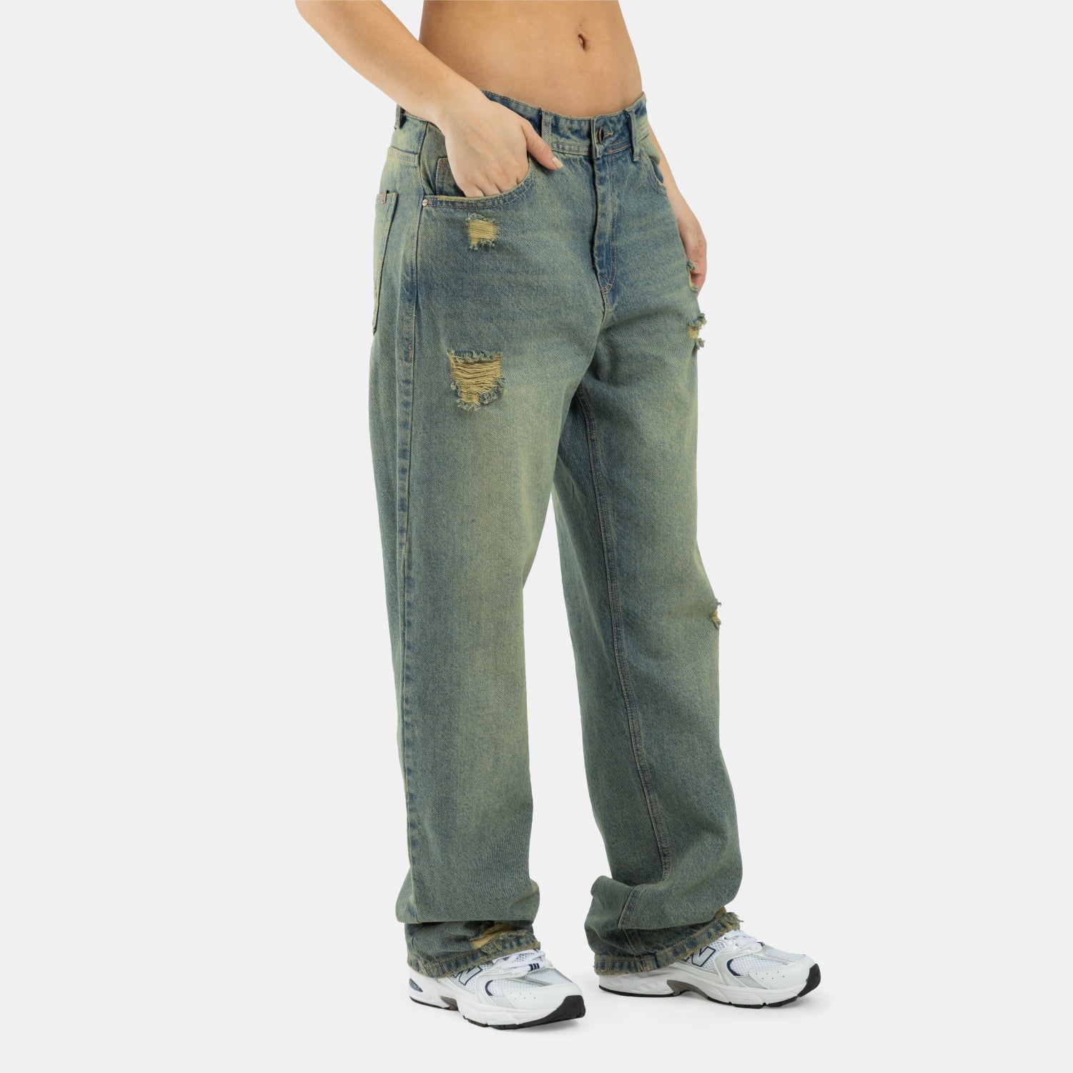 Dirty Wash Relaxed Jean WOMAN