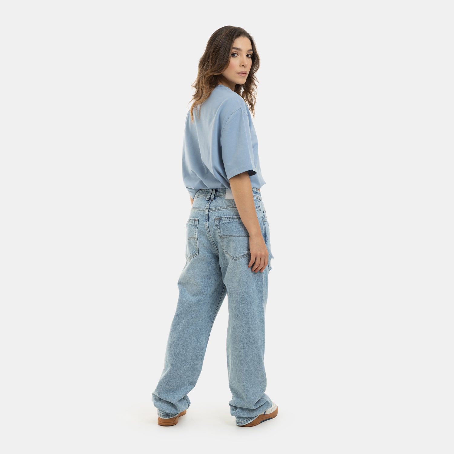 Raw Tears Relaxed Light Blue WOMAN