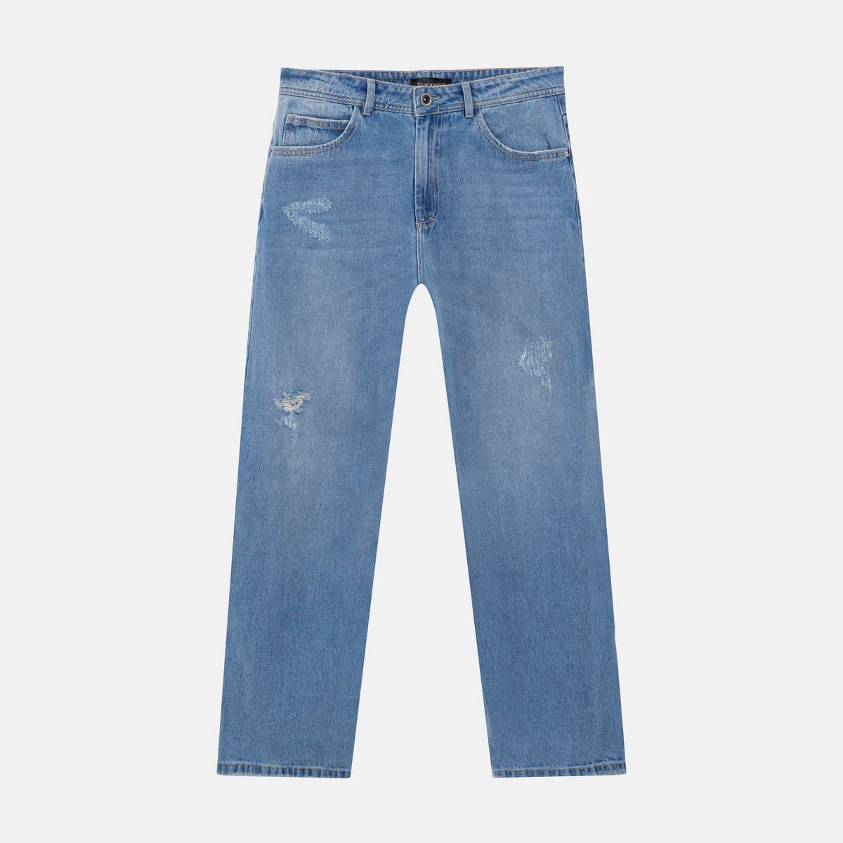 Clean Relaxed Fit Jeans Mid Blue