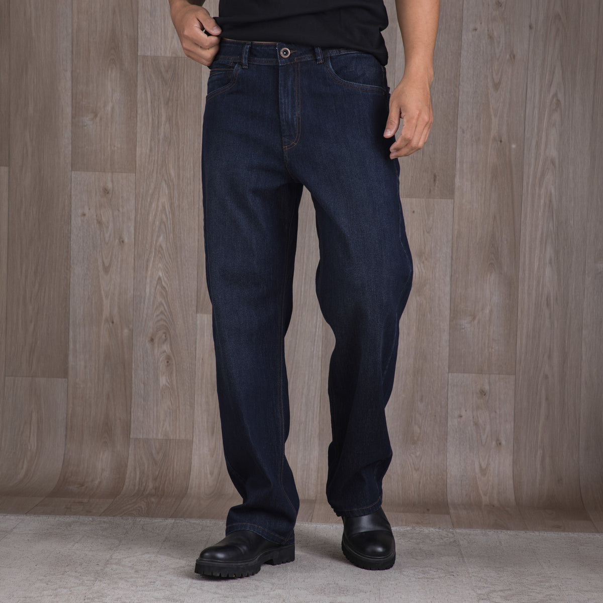 Deep Straight Jean Azul Oscuro