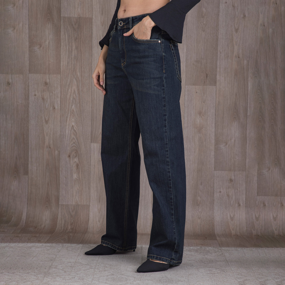 Night Straight Jean Azul Oscuro