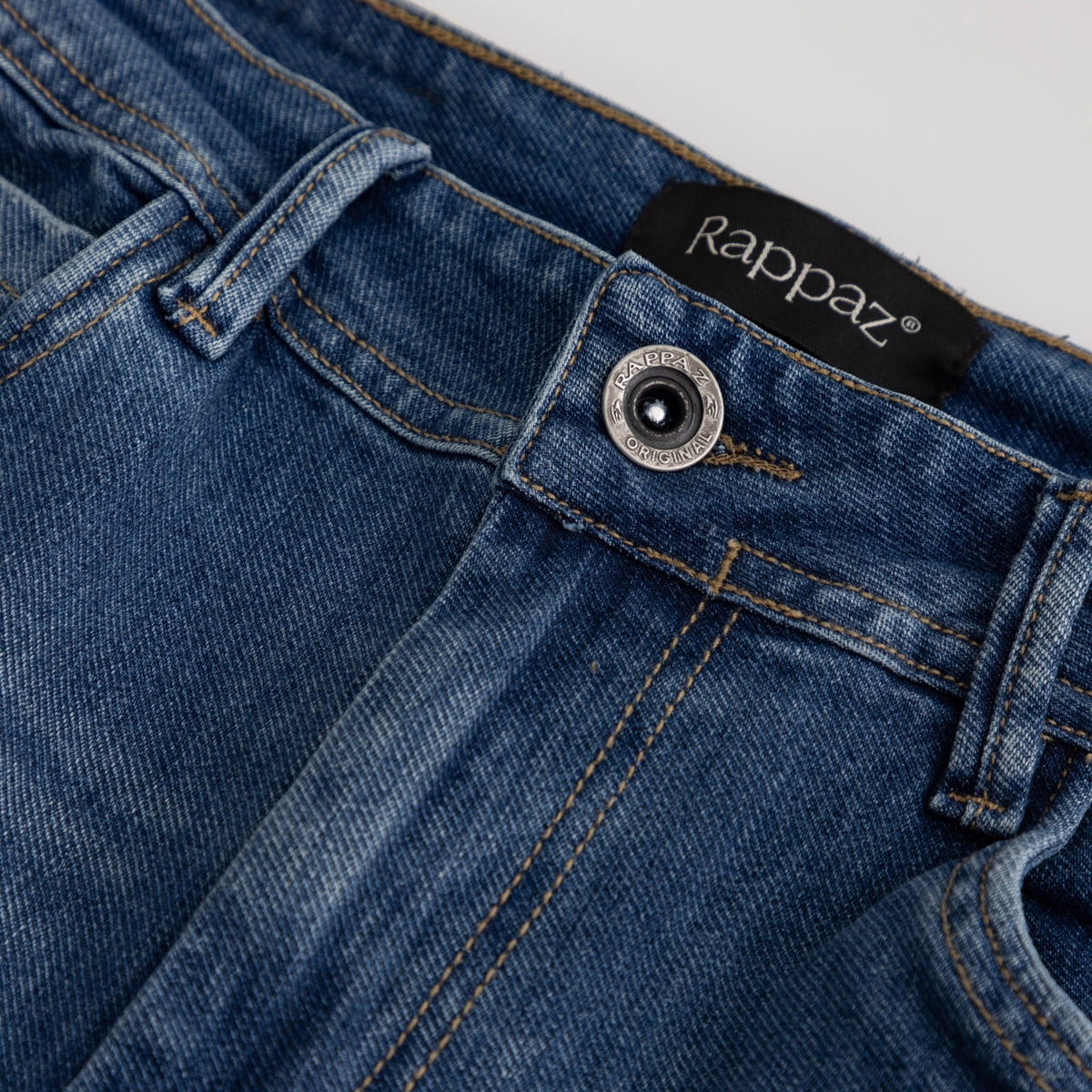 Straight Fit Jeans Mid Blue