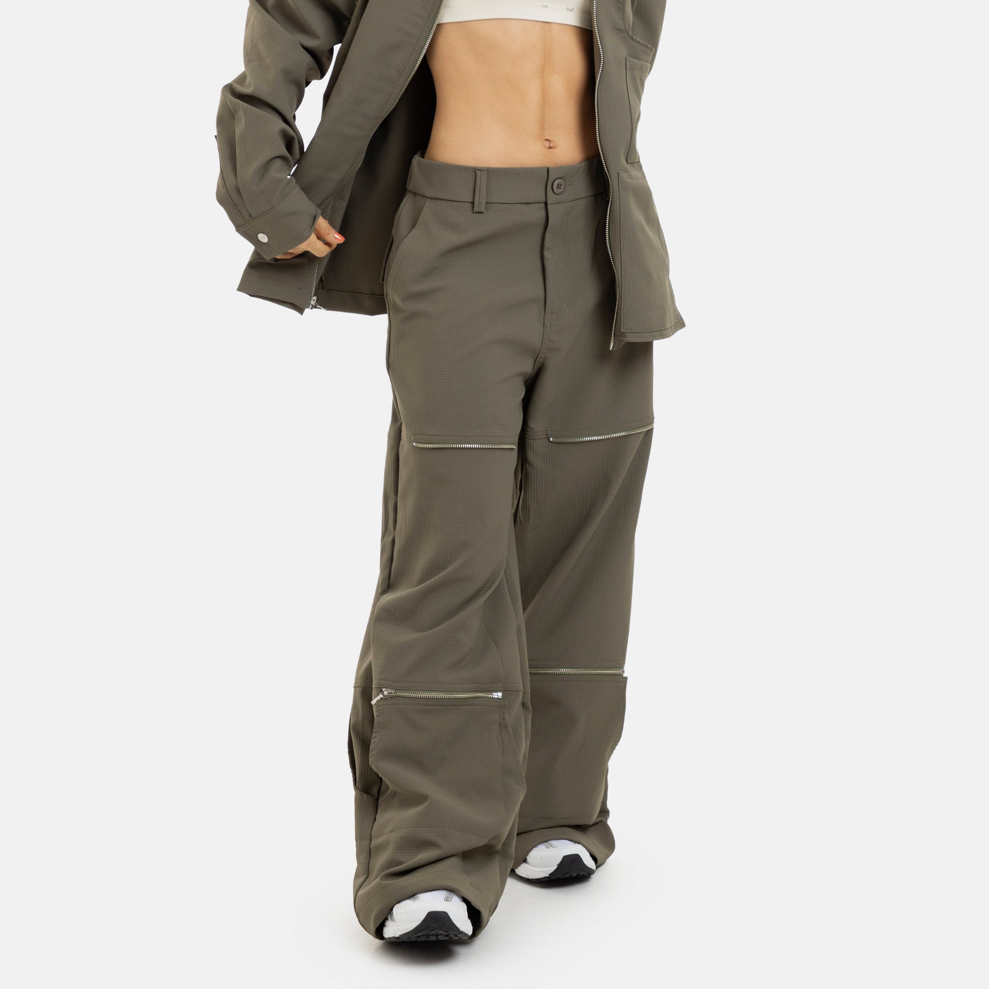 Military Green Active Convertible Pants