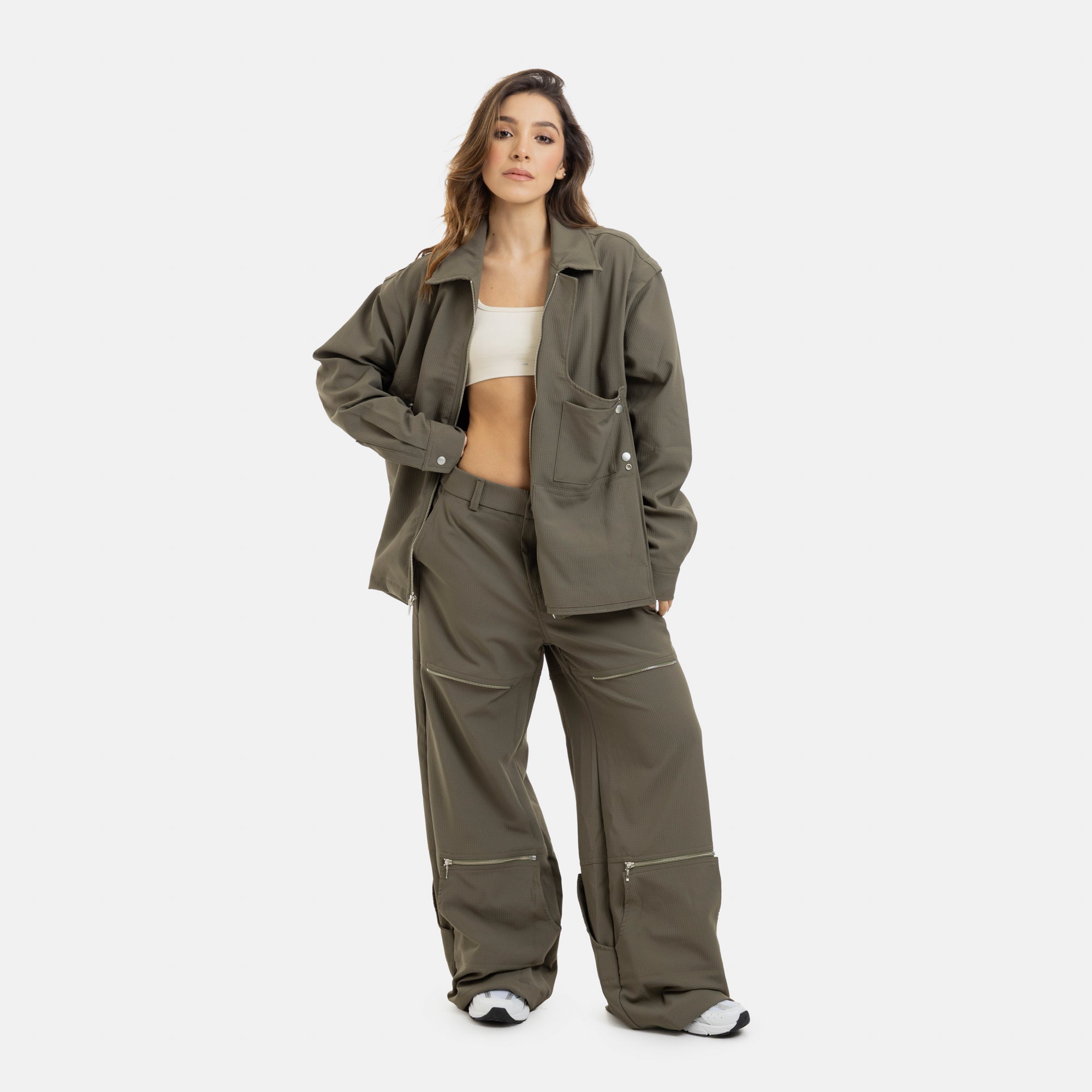 Military Green Active Convertible Pants