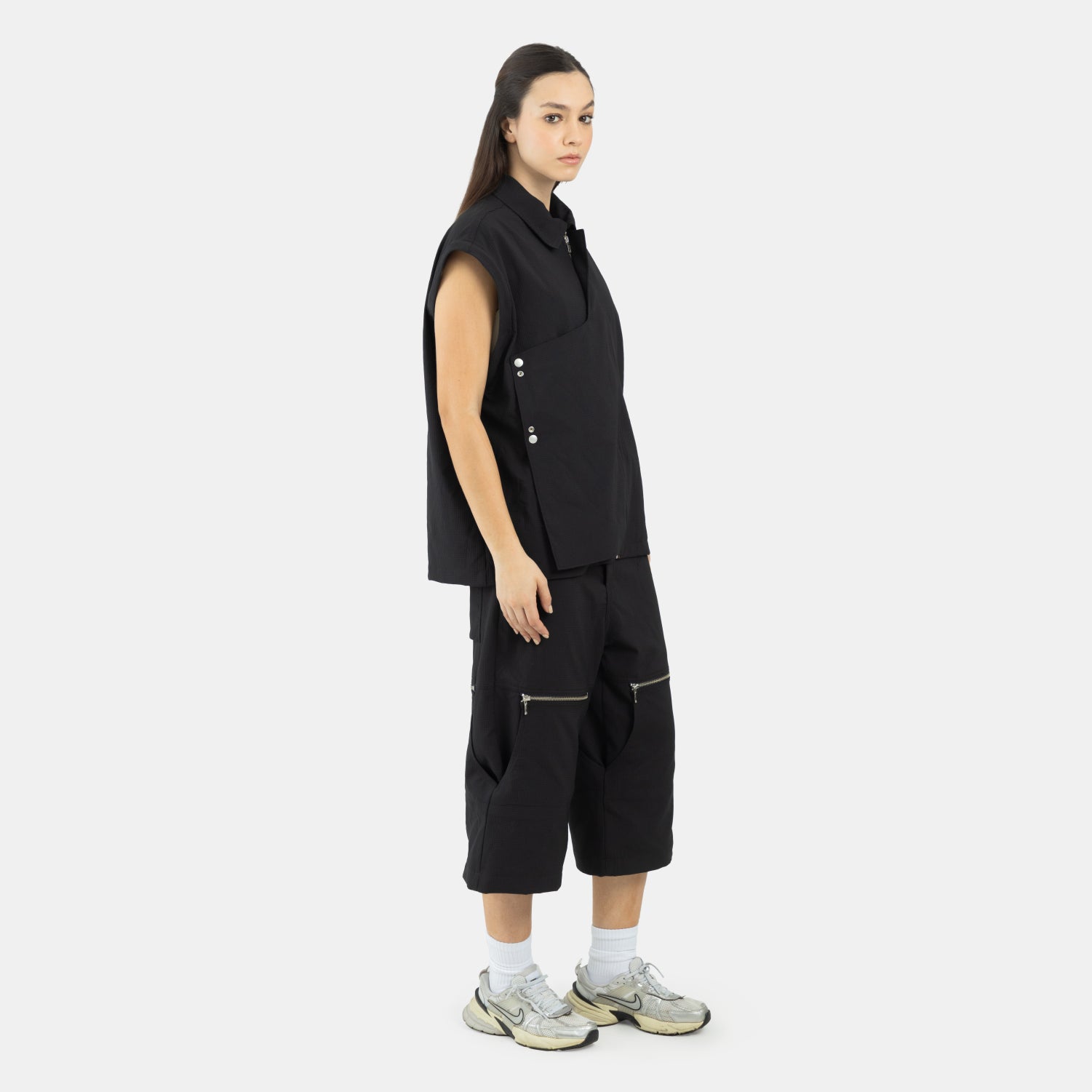 Black Active Convertible Pants WOMAN