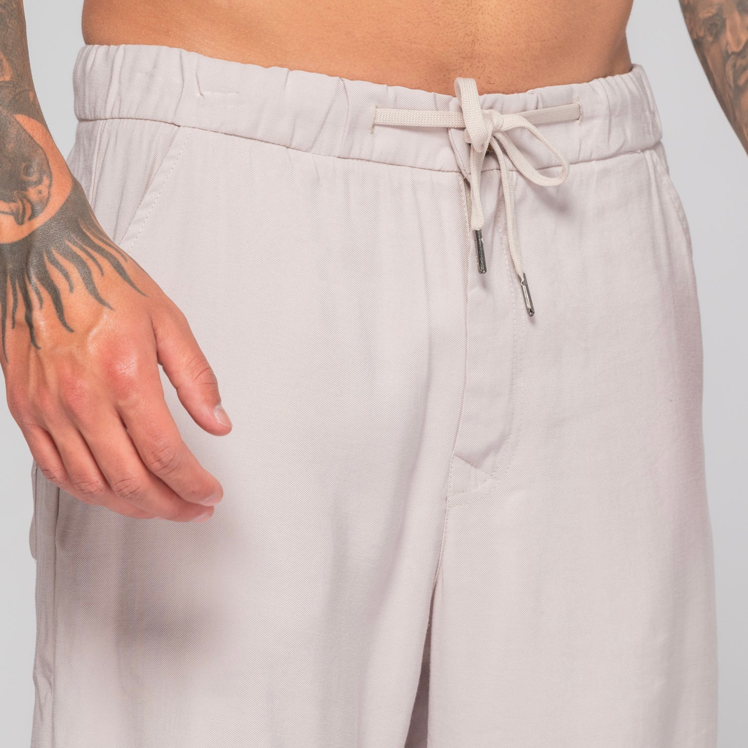 Pantalón Relaxed Fit Pretina Resortada Con Cordón Marca Rappaz