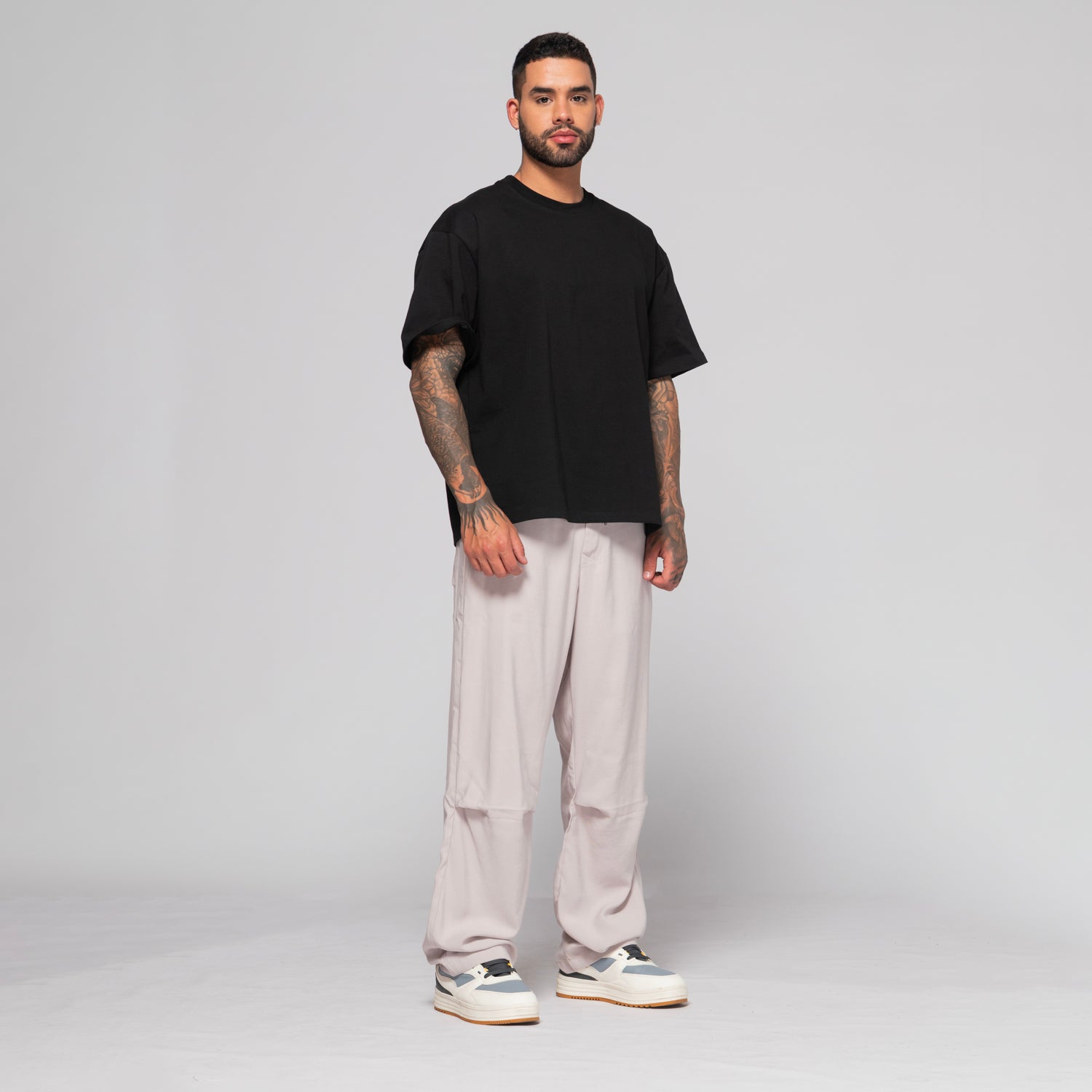 Pantalón Relaxed Fit Pretina Resortada Con Cordón Marca Rappaz