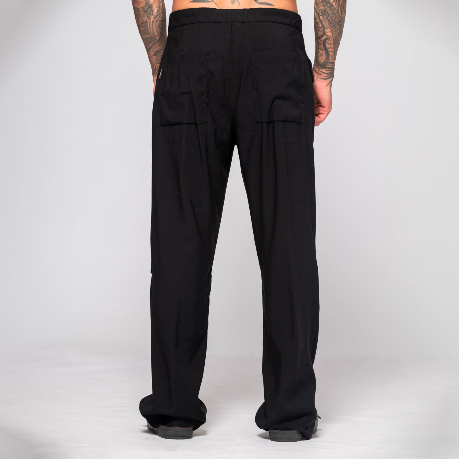 Pantalón Relaxed Fit Pretina Resortada Con Cordón Marca Rappaz