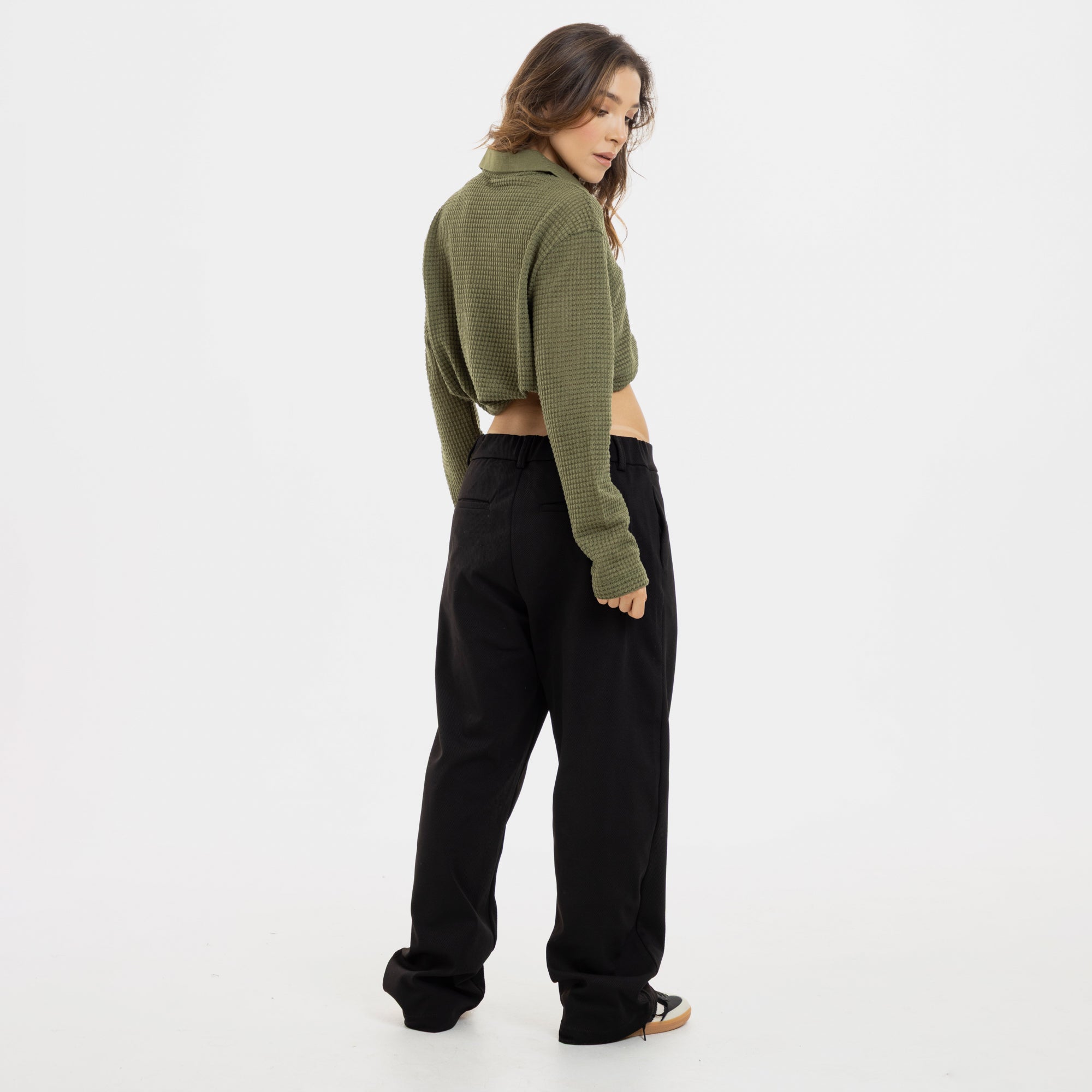 Black EcoDrift Trousers WOMAN