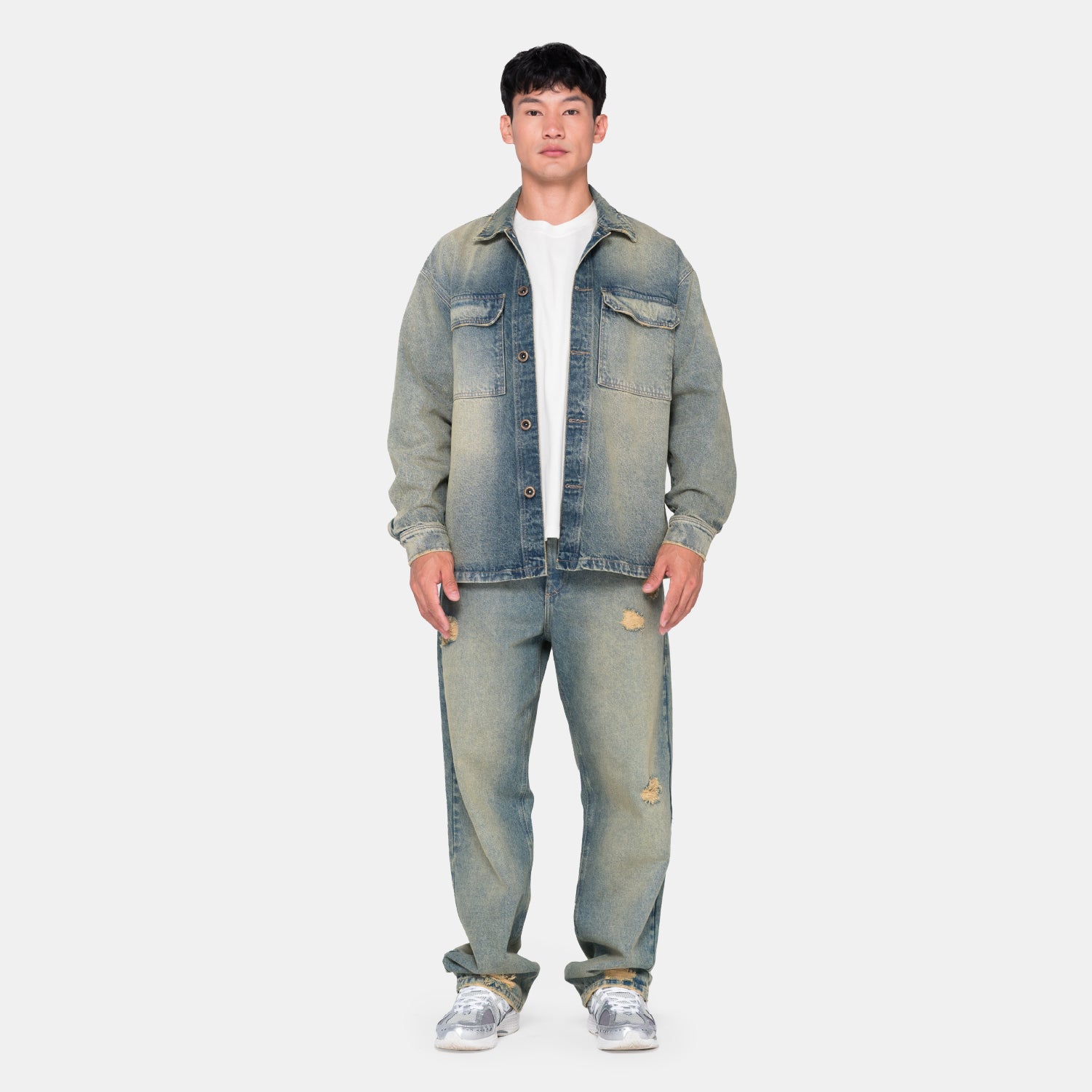 Dirty Wash Denim Overshirt