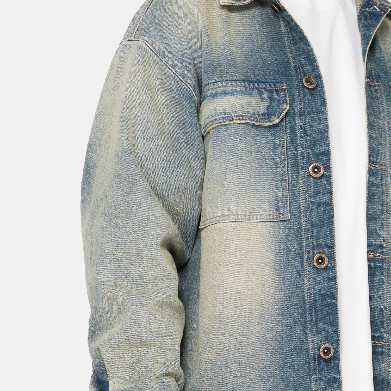 Dirty Wash Denim Overshirt
