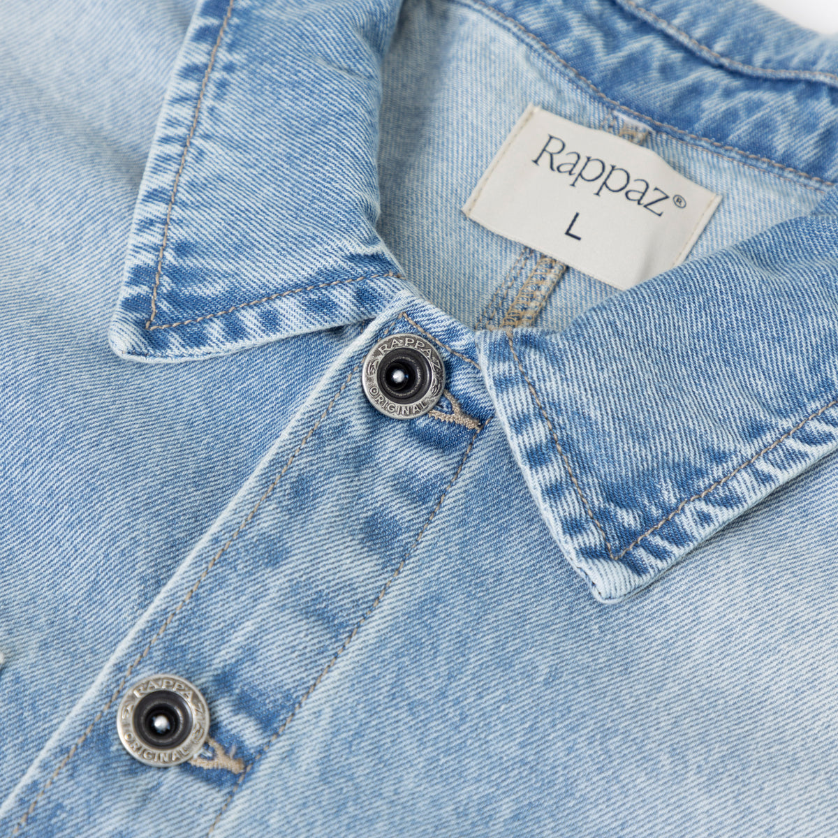 Work Denim Overshirt Azul Claro