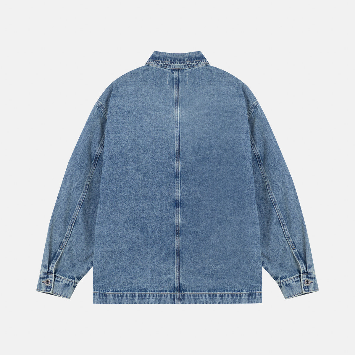 Work Denim Overshirt Azul Medio