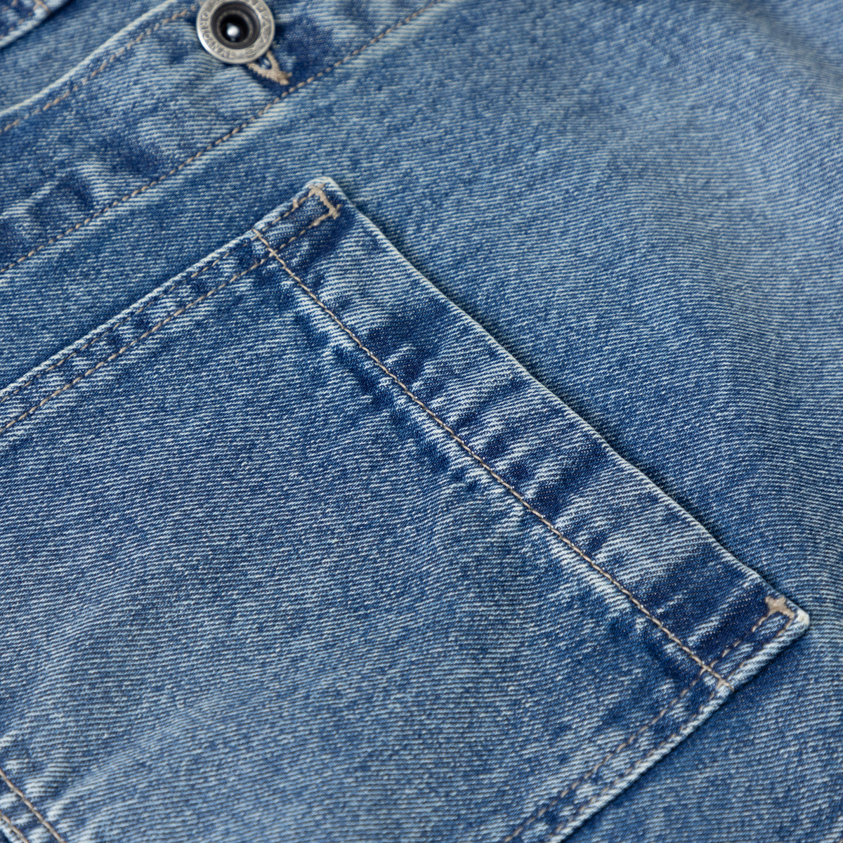 Work Denim Overshirt Azul Medio