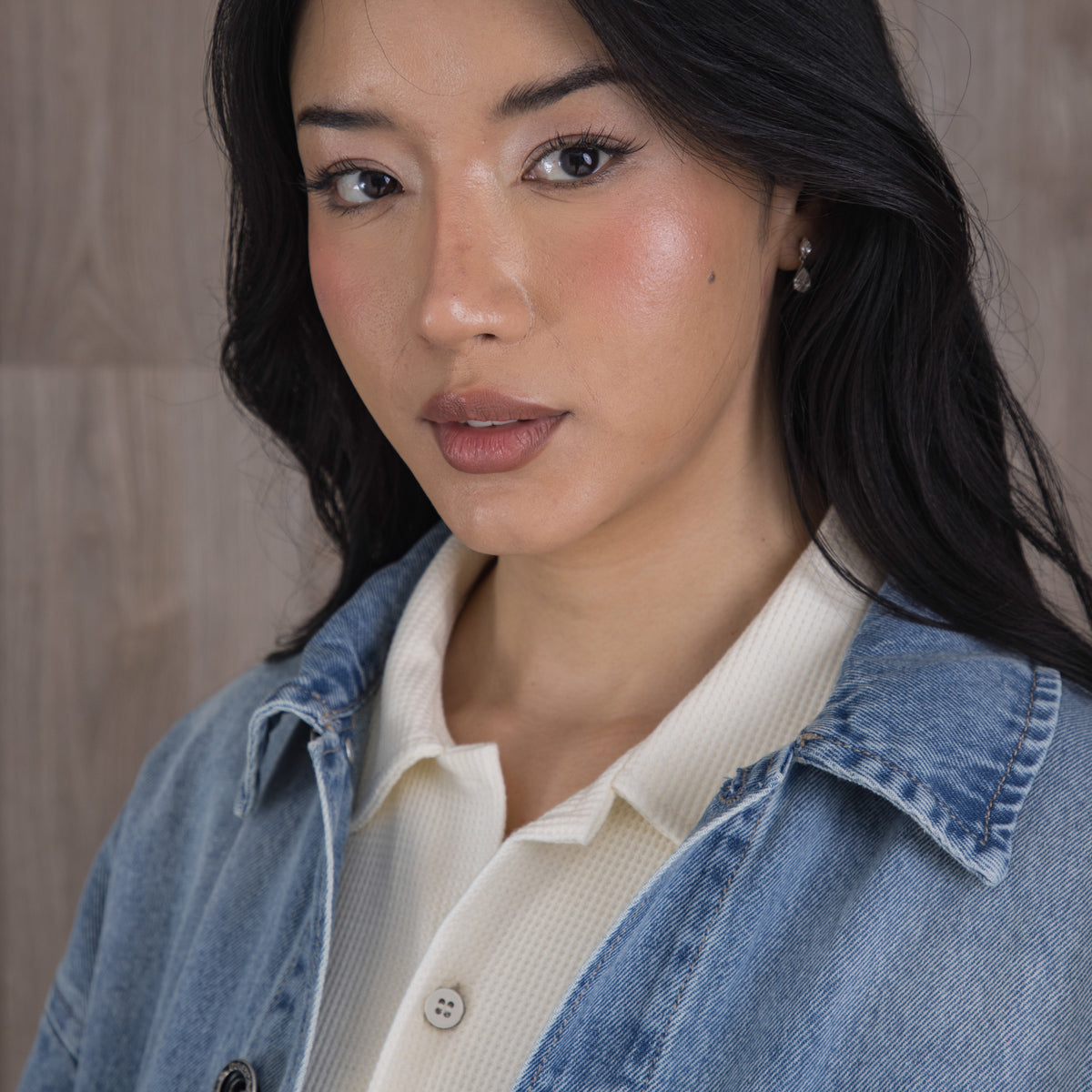 Work Denim Overshirt Azul Claro