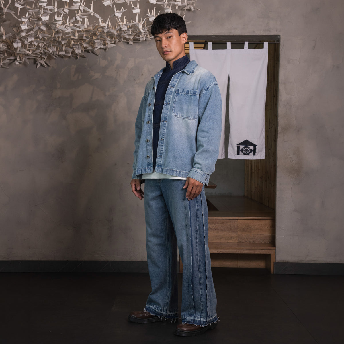 Work Denim Overshirt Azul Claro