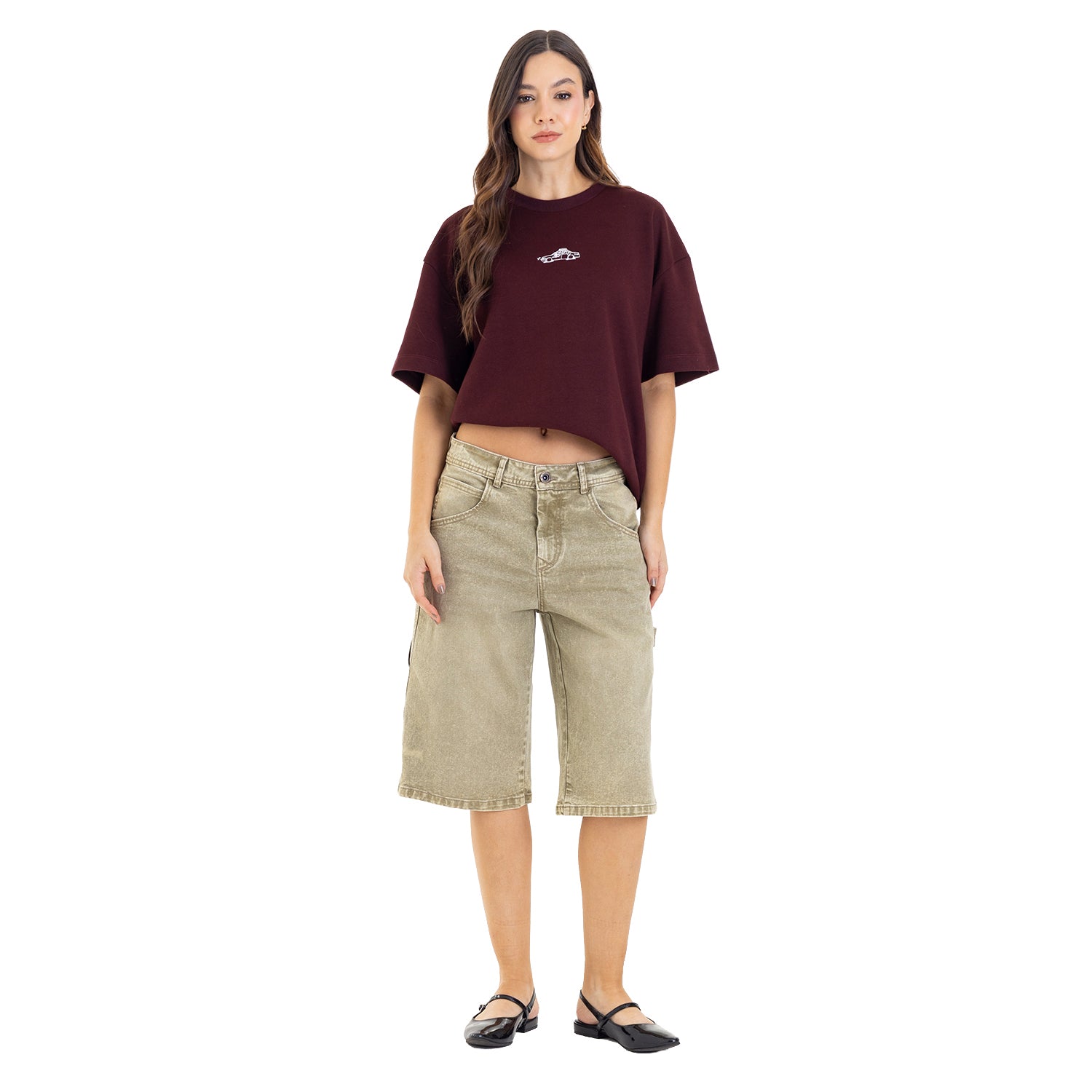 Classic Fit Jort Olive