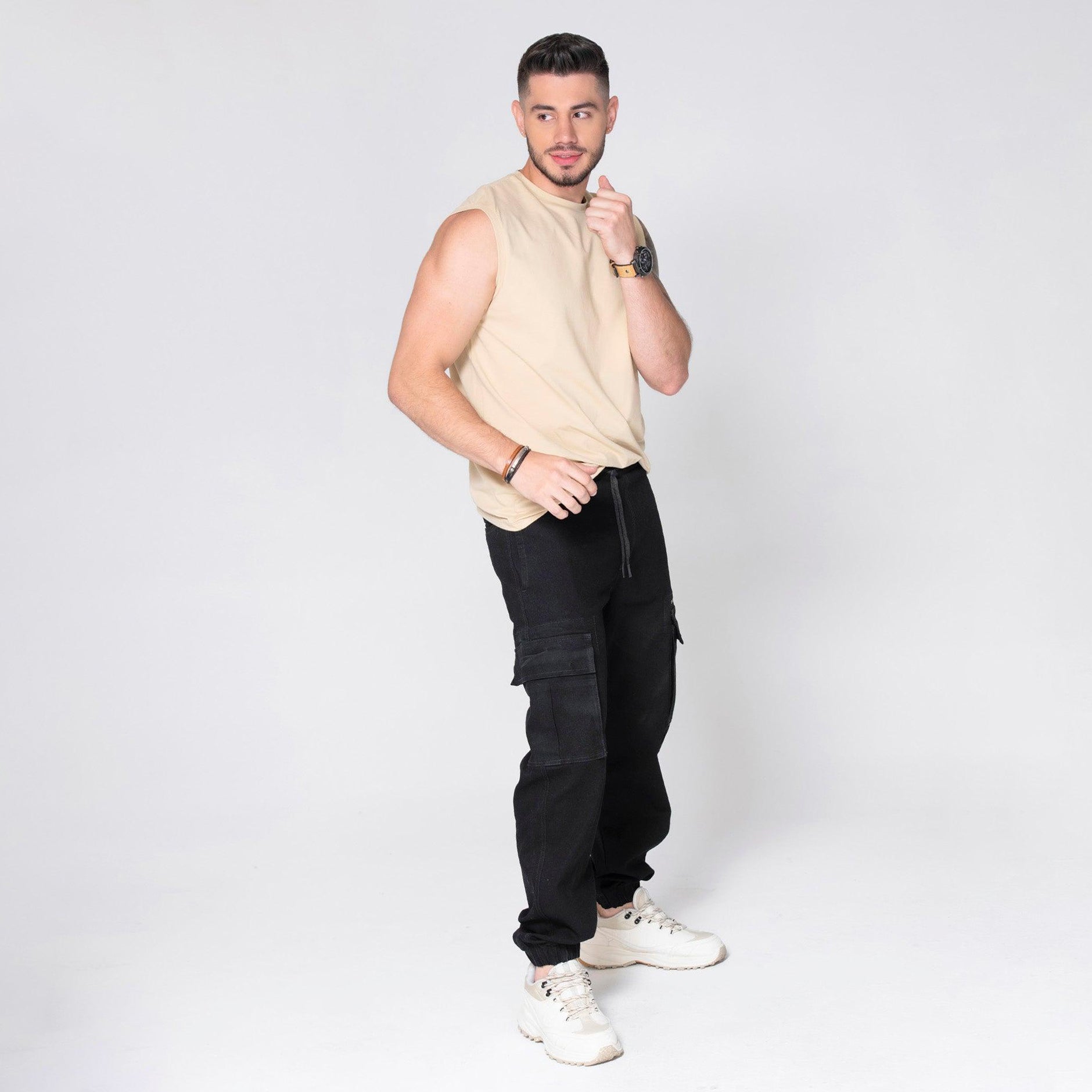 Jogger Cargo Bota Resortada Marca Rappaz