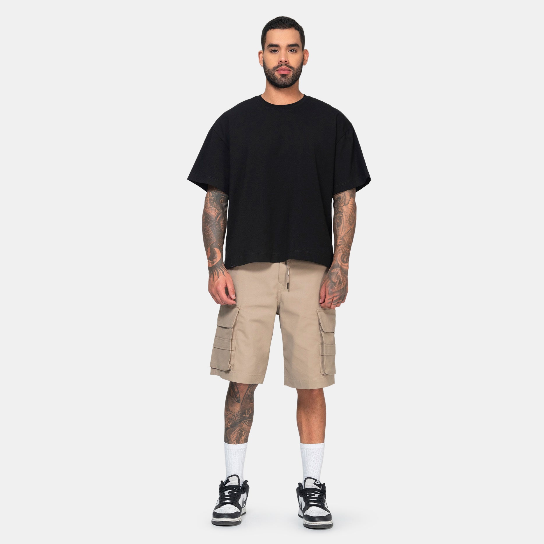 Bermuda Tipo Cargo Pretina Deportiva Con Cordón Marca Rappaz