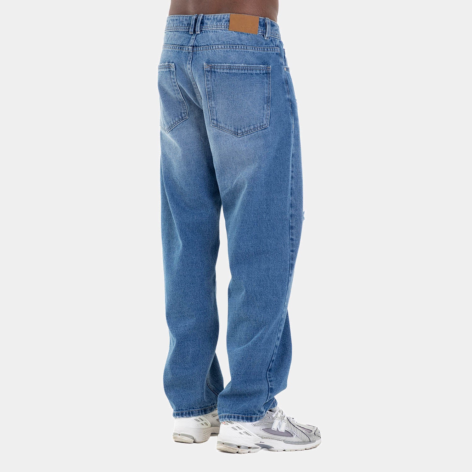 Clean Relaxed Fit Jeans Mid Blue