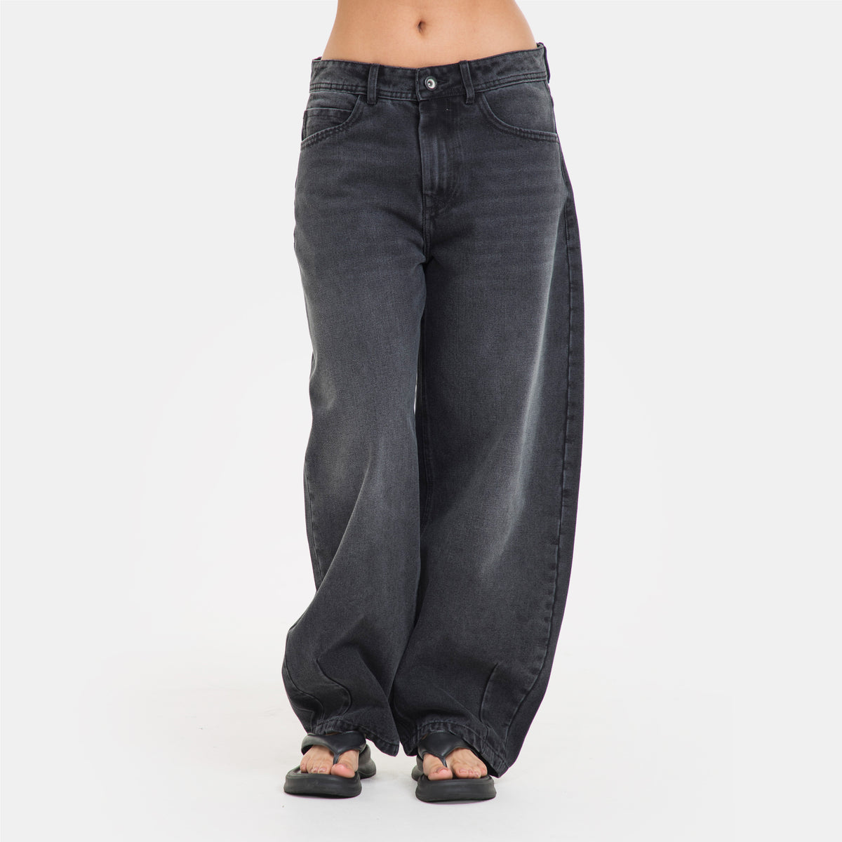 Gio Studio Barrel Jean Negro