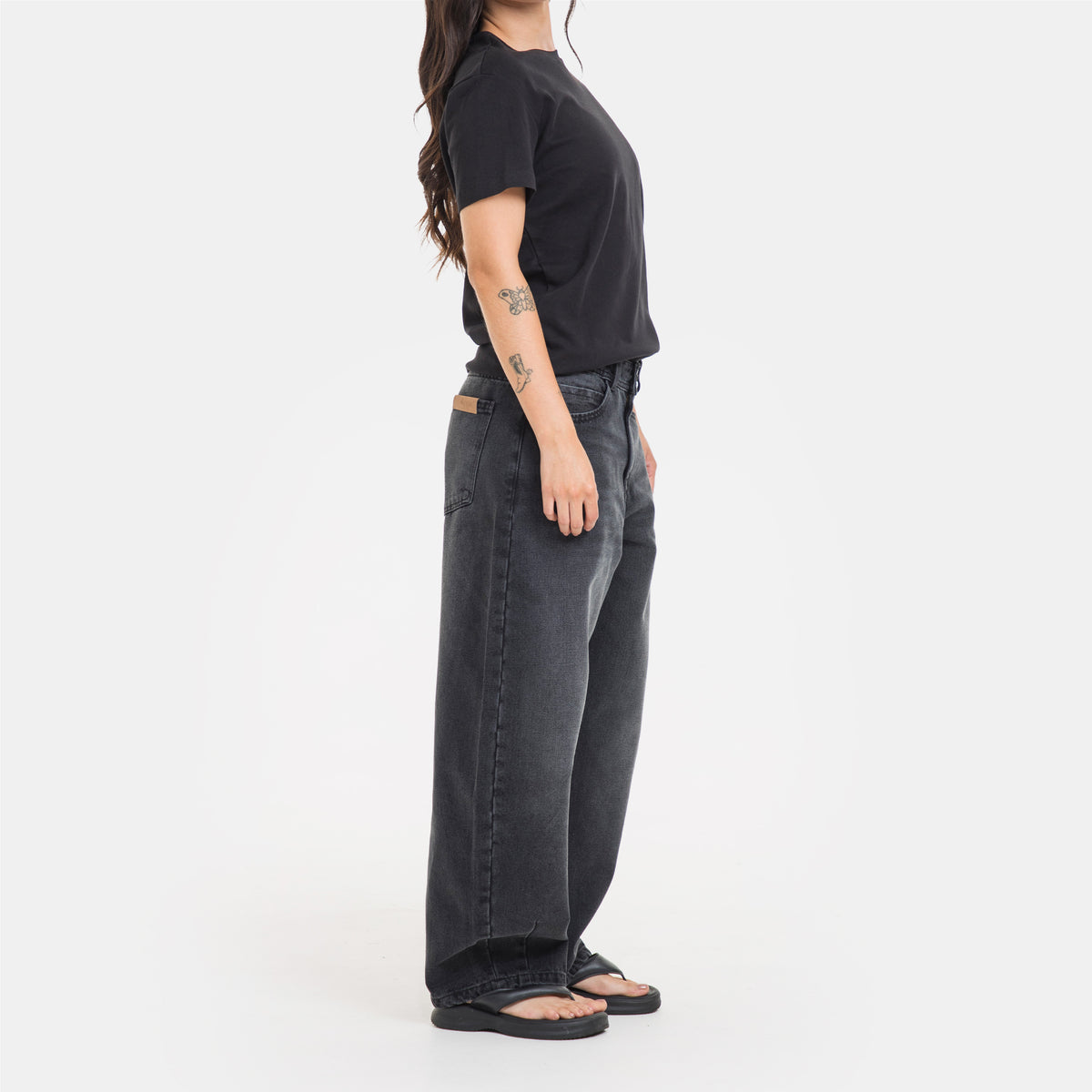 Gio Studio Barrel Jean Negro