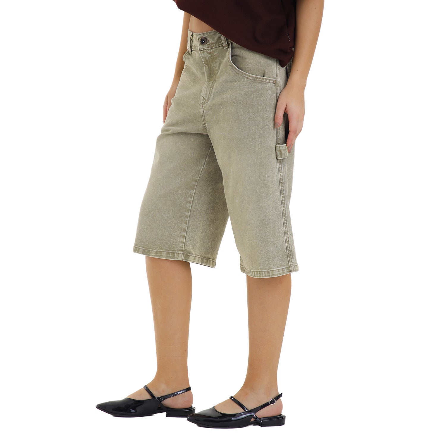 Classic Fit Jort Olive