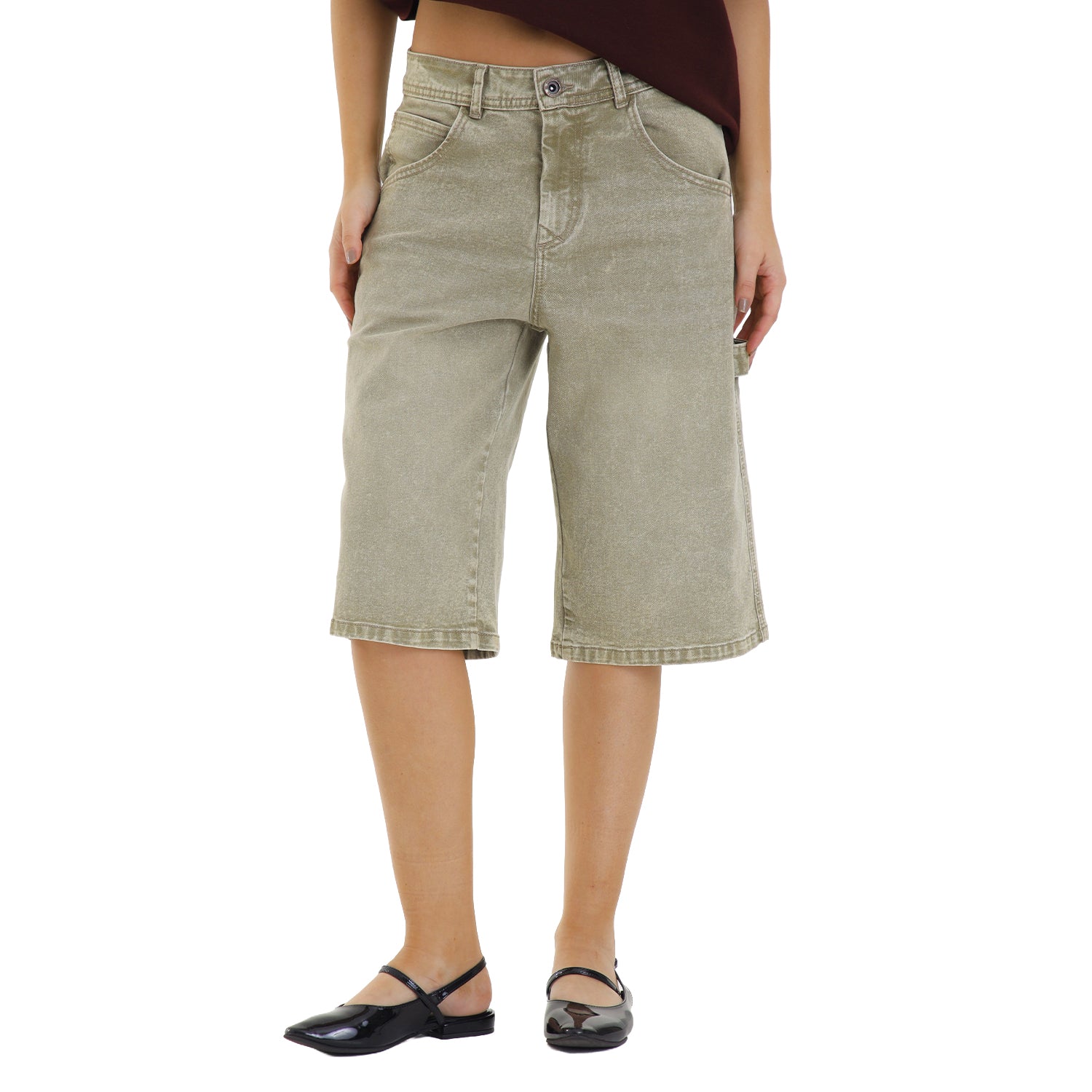 Classic Fit Jort Olive