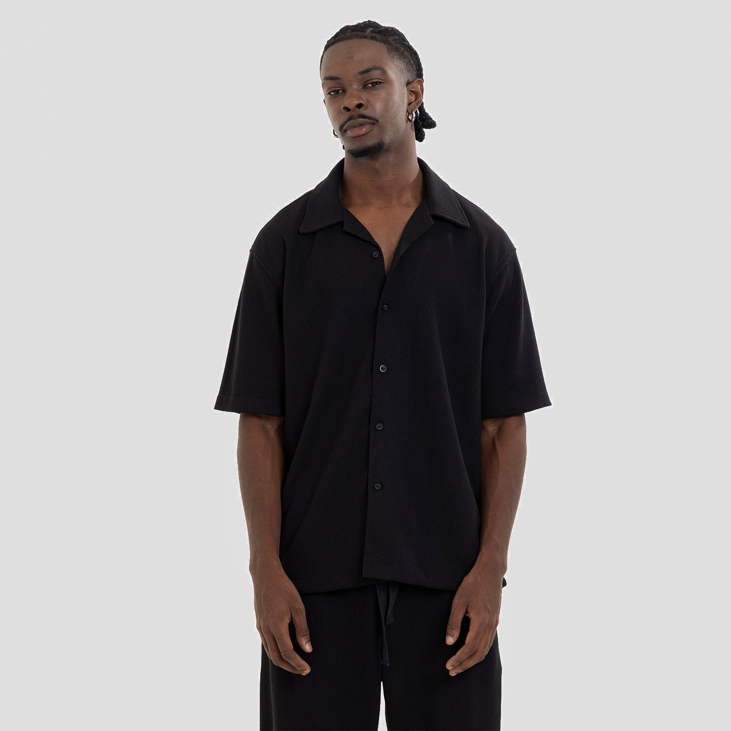 Relaxed Short Sleeve Shirt Black