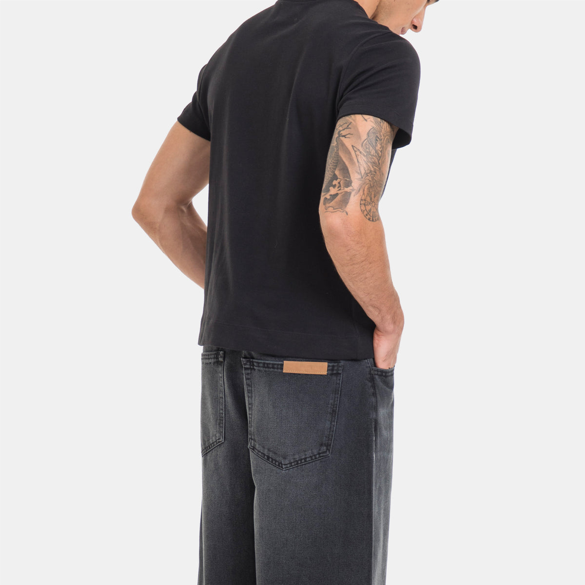 Gio Studio Barrel Jean Negro