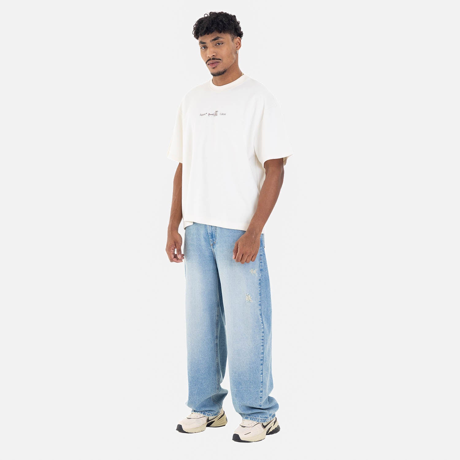 Cow Barrel Fit Denim Light Blue