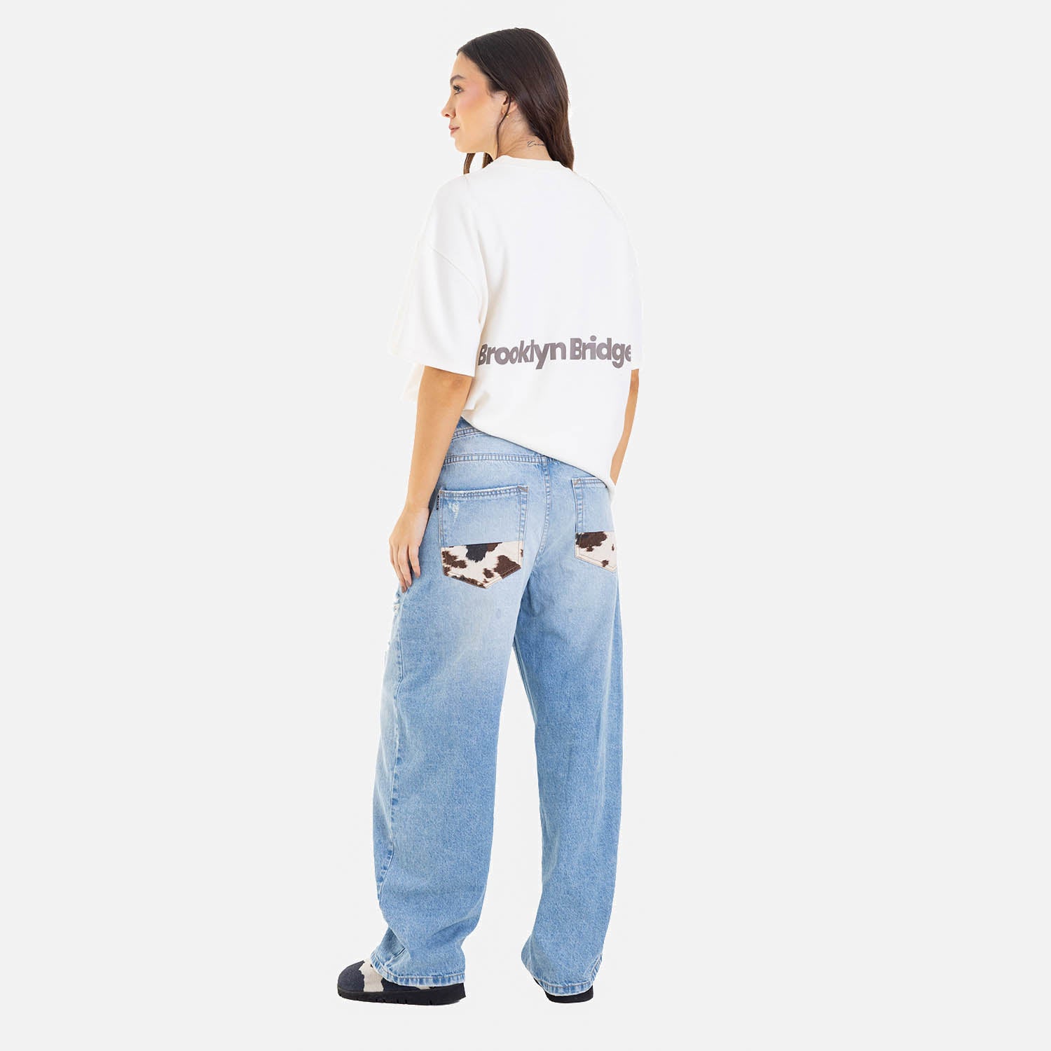 Cow Barrel Fit Denim Light Blue