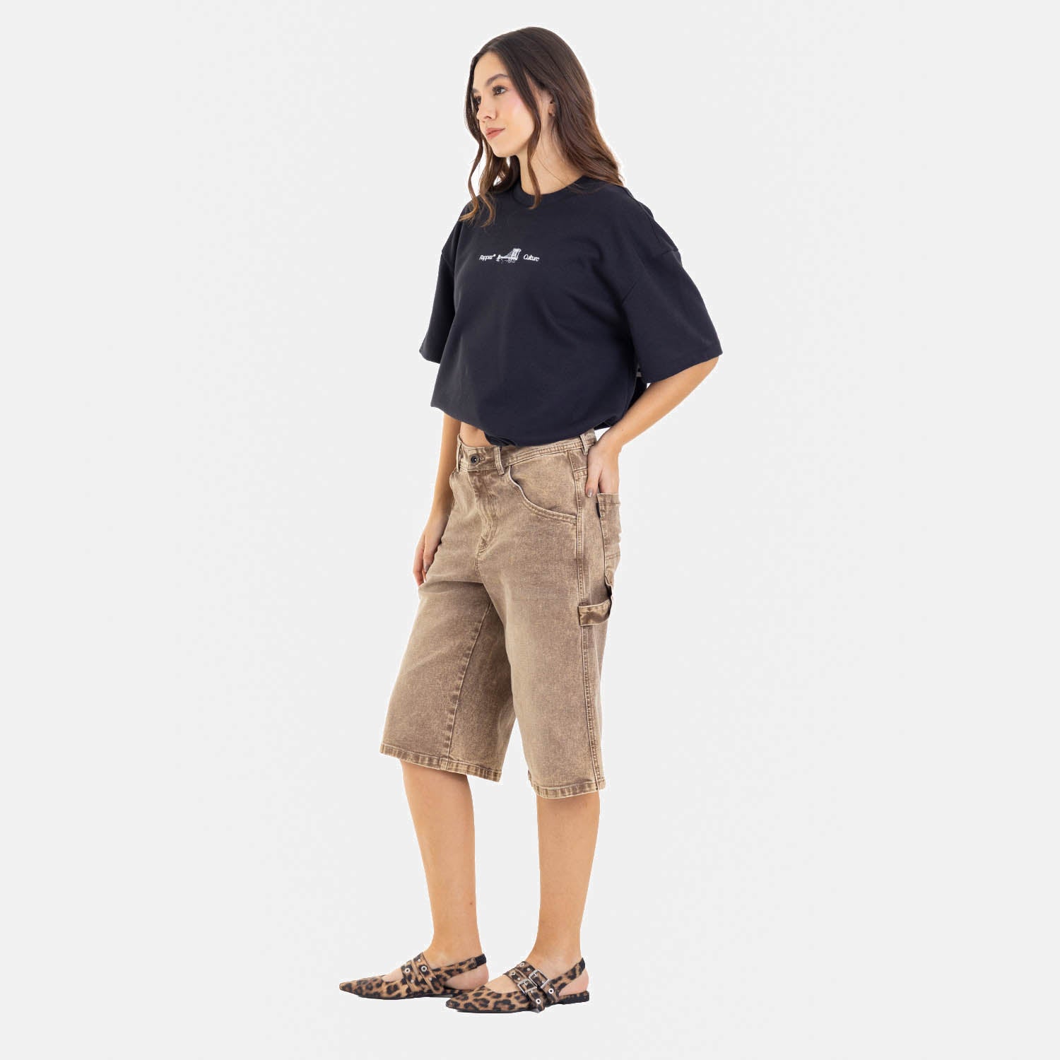 Classic Fit Jort Mocca