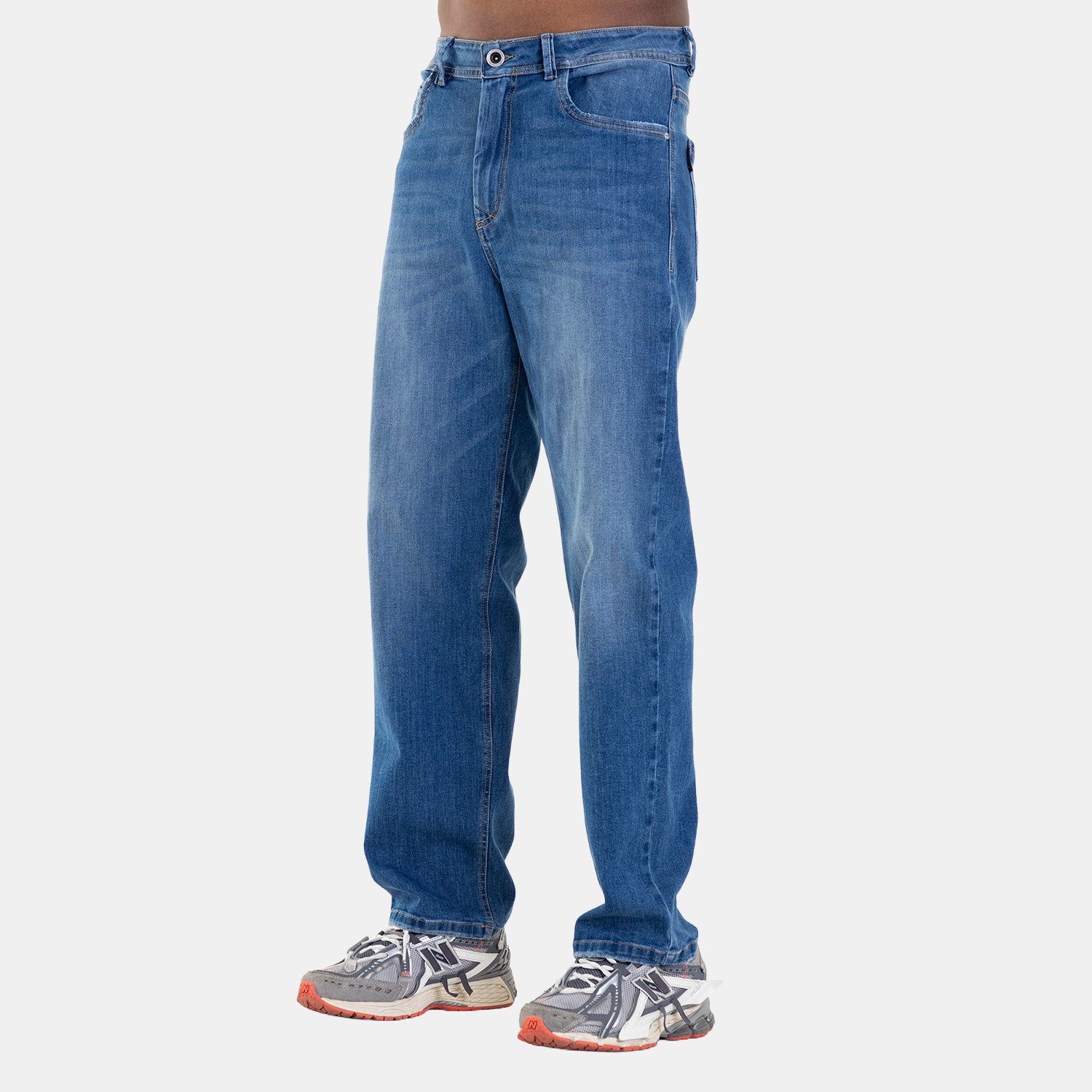 Straight Fit Jeans Mid Blue