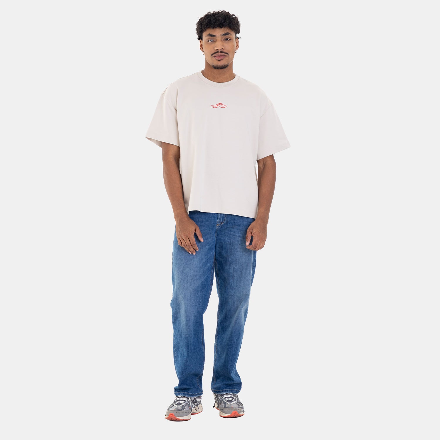 Straight Fit Jeans Mid Blue