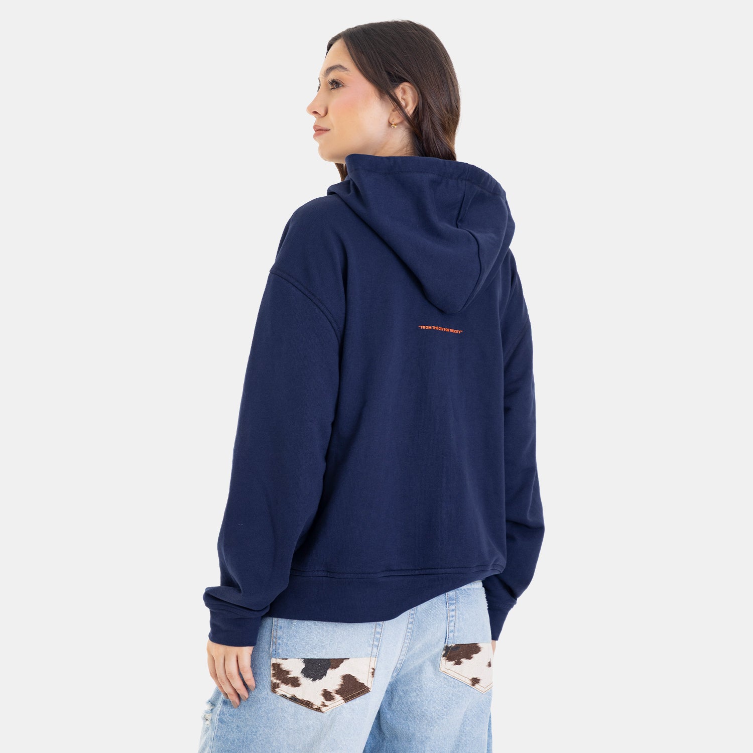 Zip Hoodie Regular Fit Dark Blue