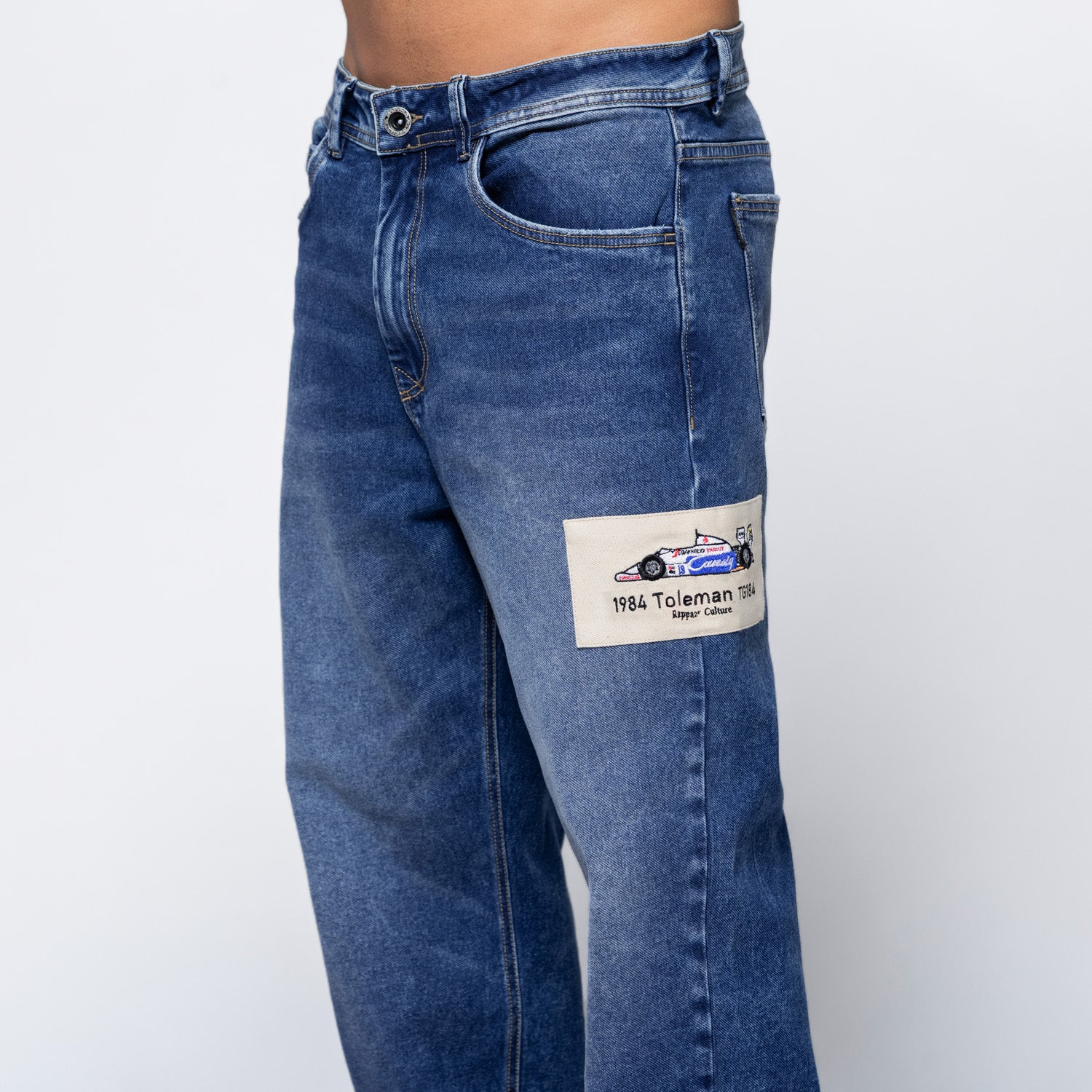 Straight Fit Ayrton Senna '84 Medium Blue