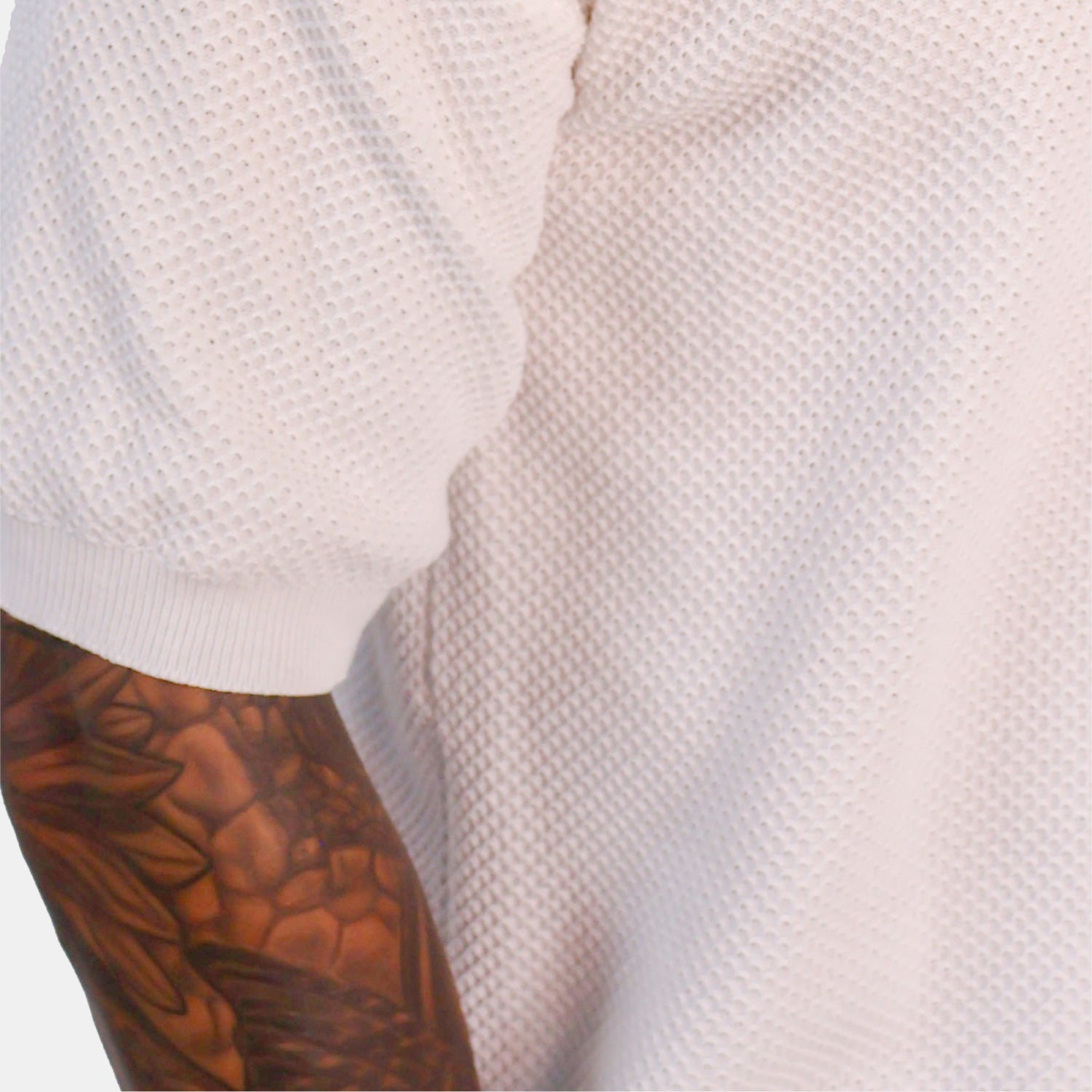 Textured Knit Tee Ivory