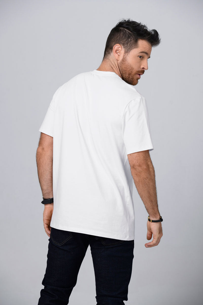 Camiseta Regular Cuello Redondo Color Negro Marca Rappaz