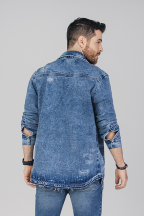 Chaqueta Clasica Color Azul Medio Marca Rappaz