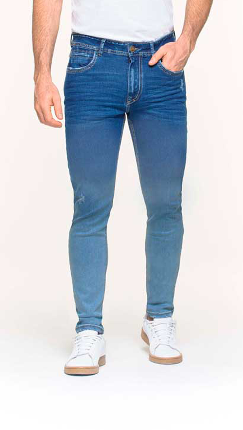 Jean skinny color azul oscuro marca rappaz